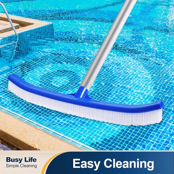 18" Swimming Pool Heavy Duty Wall Tile Cleaning Brush Head - Pole Not Included - Picture 3 of 9
